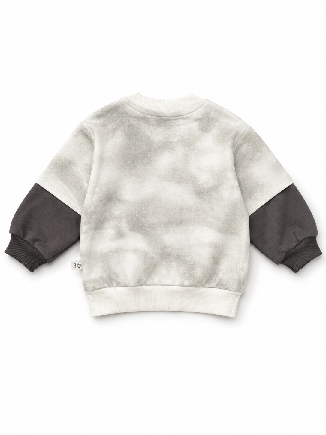 Layered Graphic Sweatshirt – White
