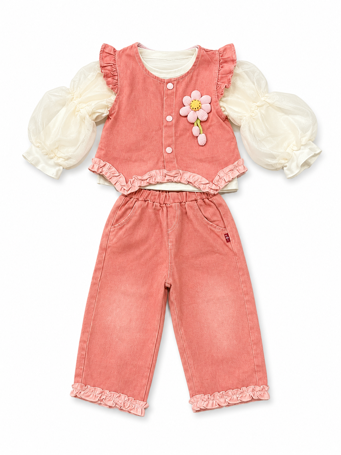 Floral Denim Co-Ord Set