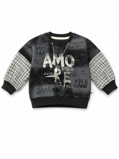 Urban Graphic Sweatshirt – Black