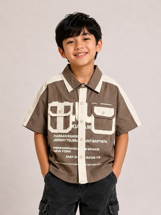 Urban Club Color Block Utility Shirt